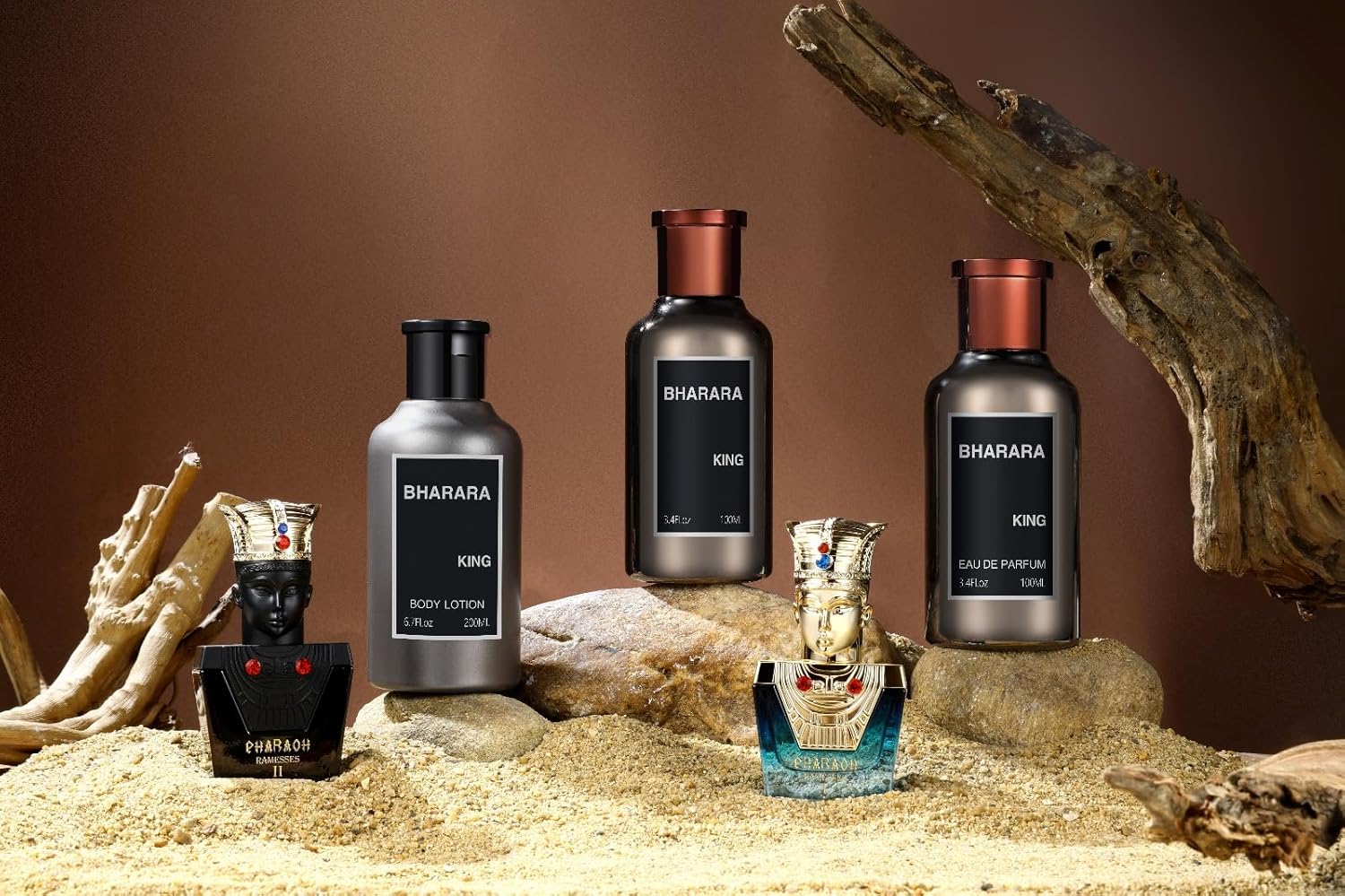 Bharara Beauty  Bharara King 5-Piece Gift Set (EDP + Lotion + Pharaoh Minis)