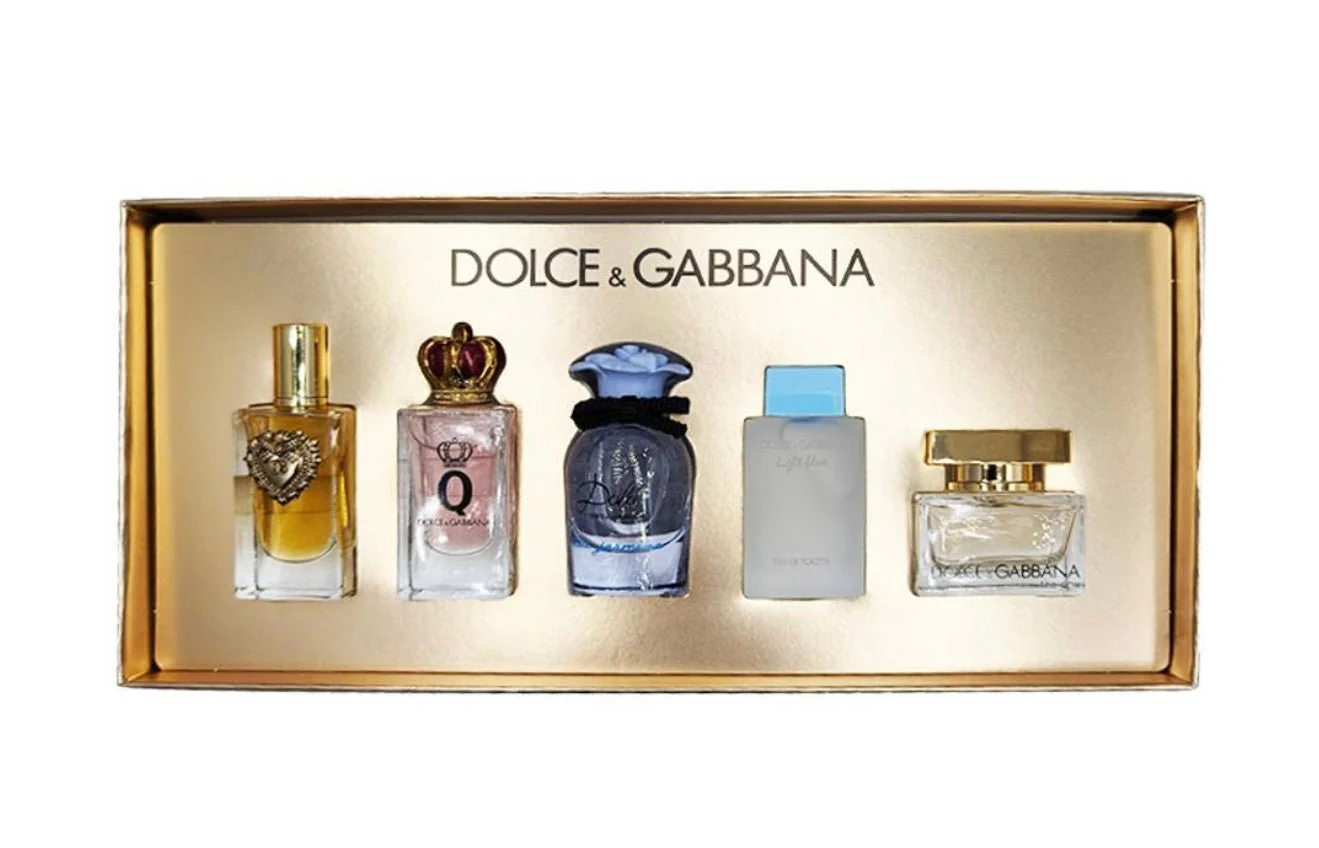 Dolce & Gabbana For Women Eau de Parfum (Devotion + Q + Blue Jasmine + The One) + Eau De Toilette (Azul Claro) 4X5ml - Image 2